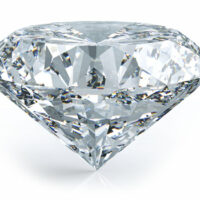 A diamond with a white backgroud