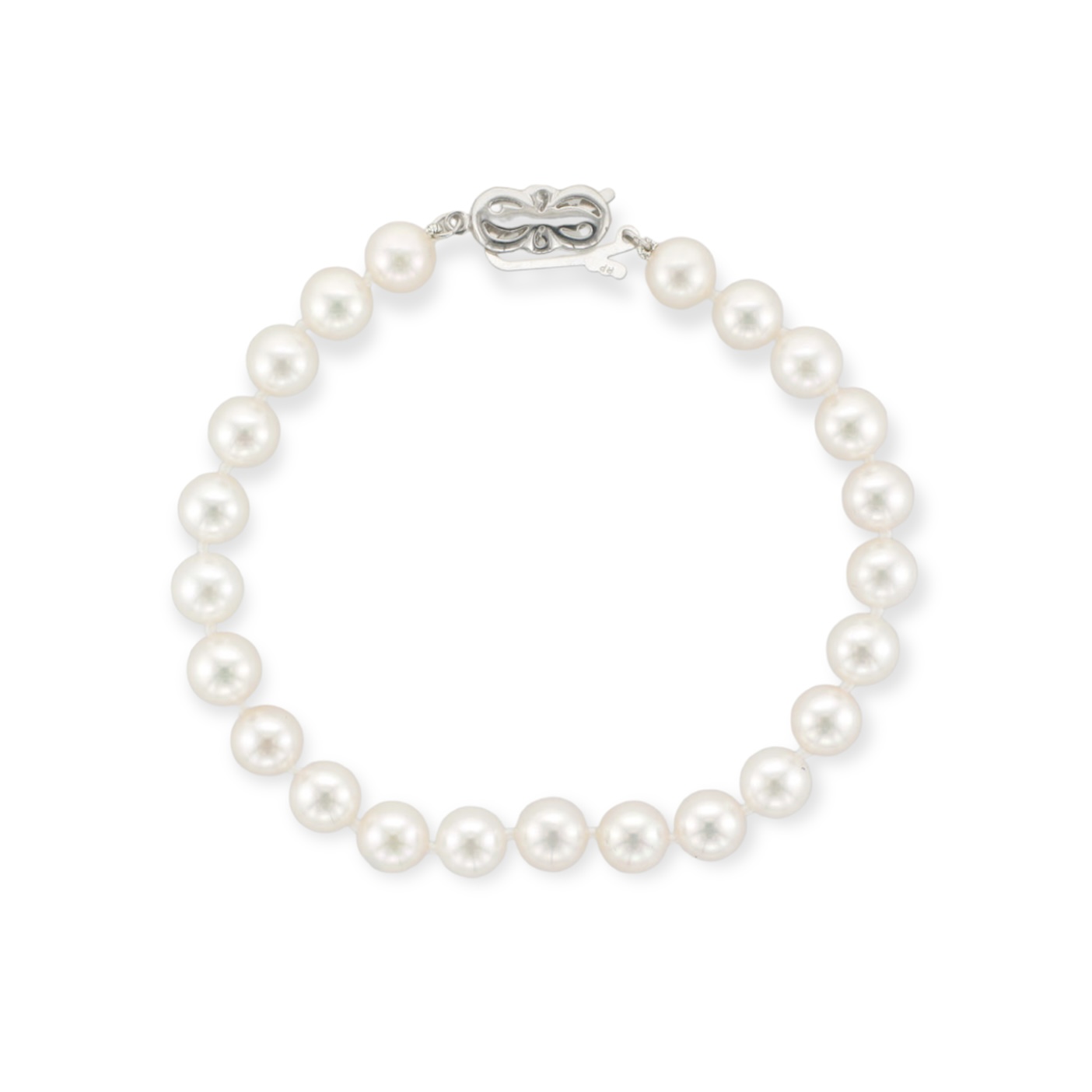 Pearl Bracelet with 18K White Gold Clasp