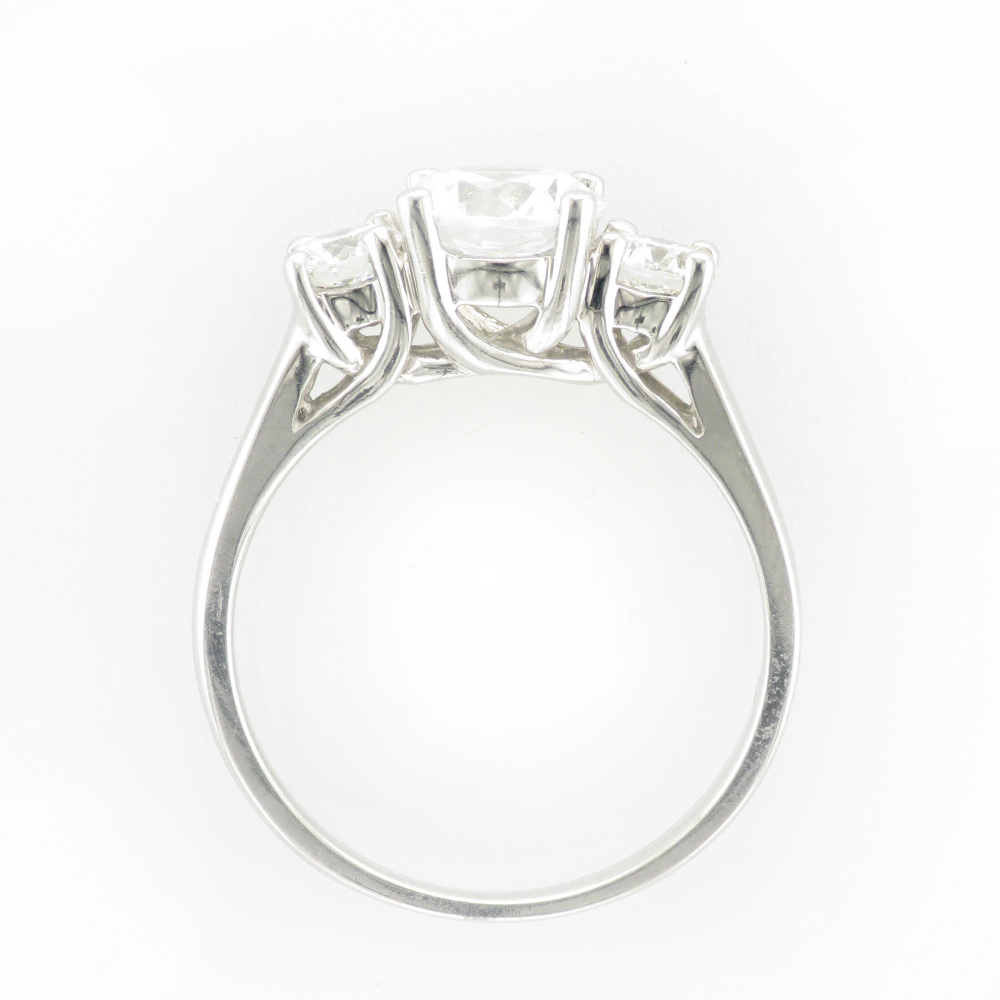 White Gold Trellis Engagement Ring Setting
