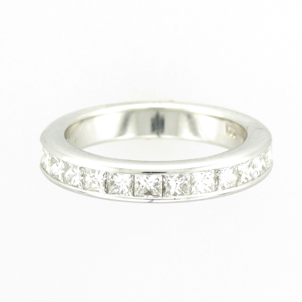 Princess-Cut Channel Set Diamond Ring | M.C. Ginsberg