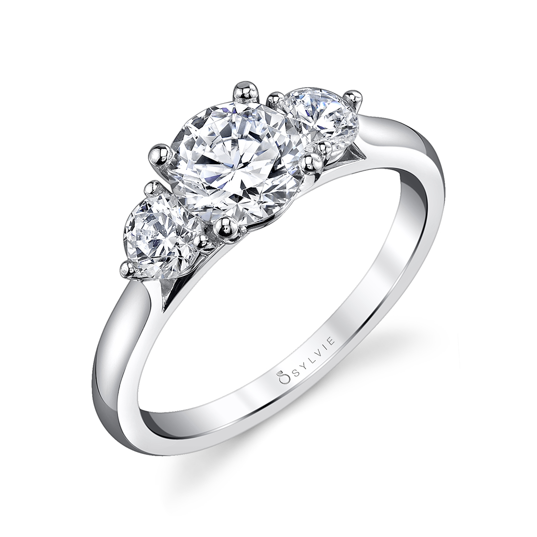 Classic Three Stone Engagement Ring Setting