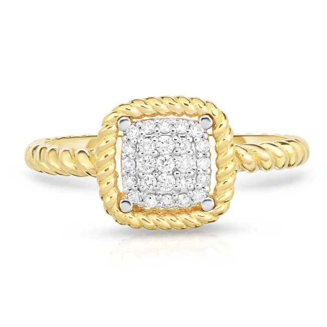 Pave and Rope Pattern Band