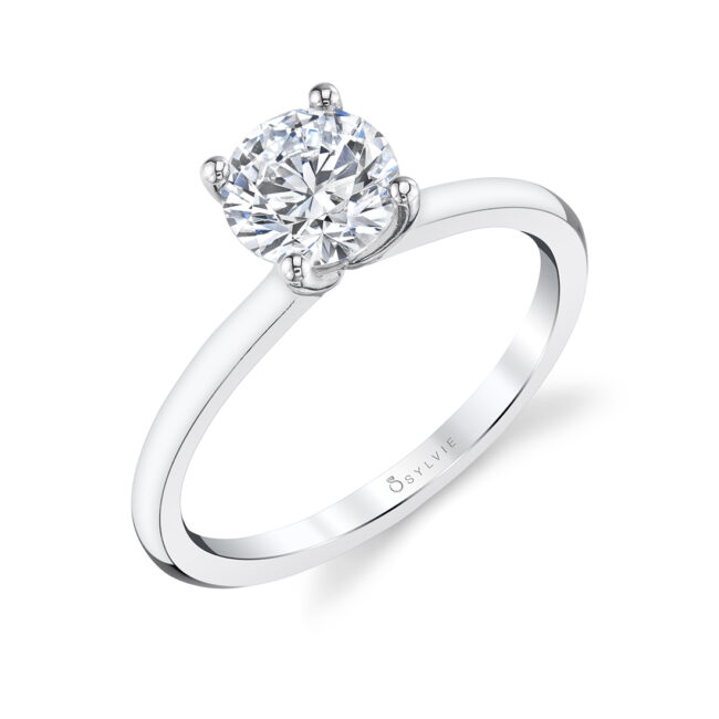 Solitaire Ring Setting with Hidden Diamonds