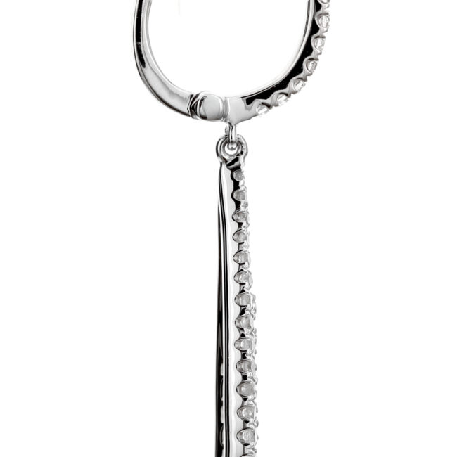 Pave Diamond Teardrop Earrings