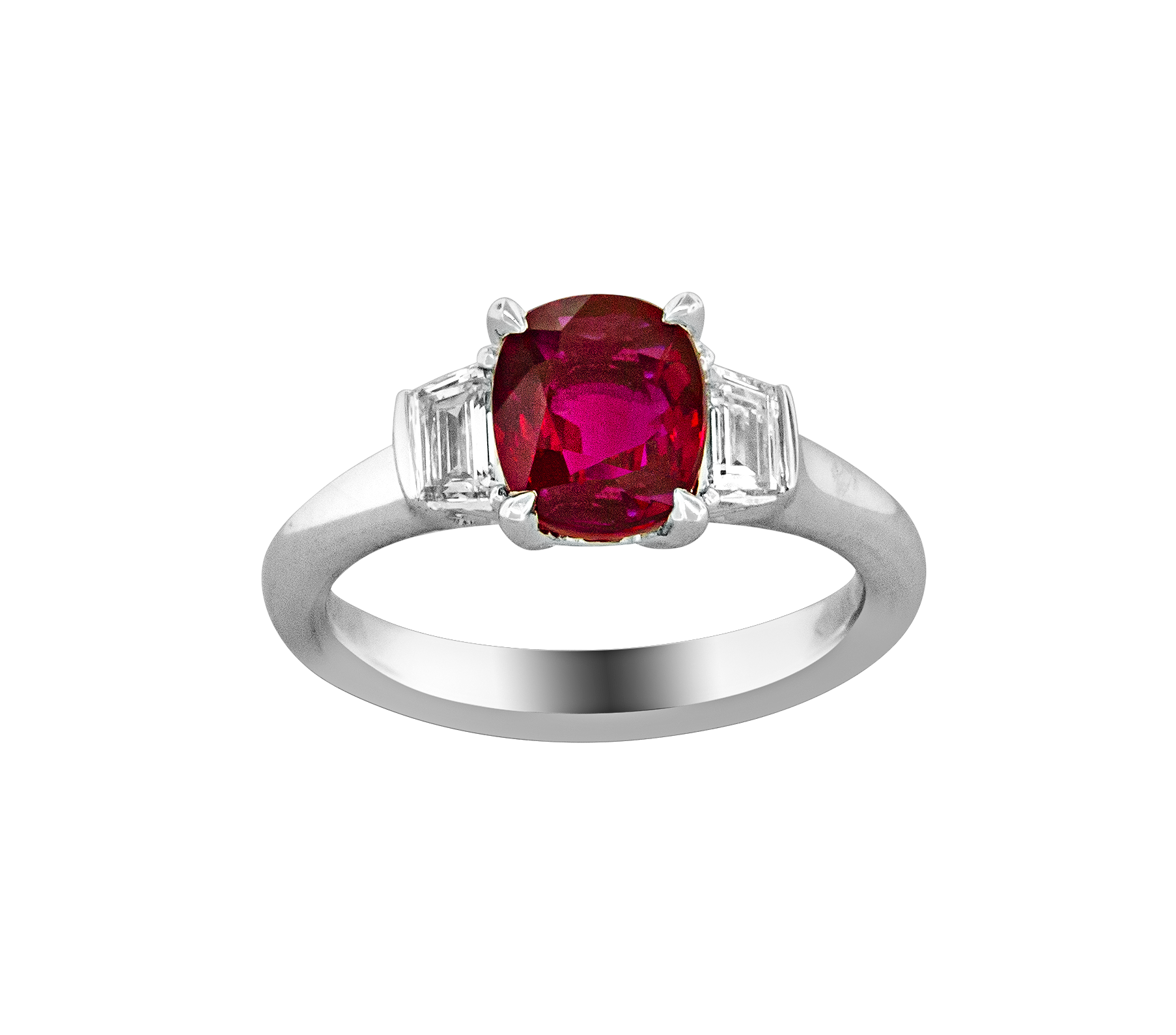 Ruby and Platinum Ring