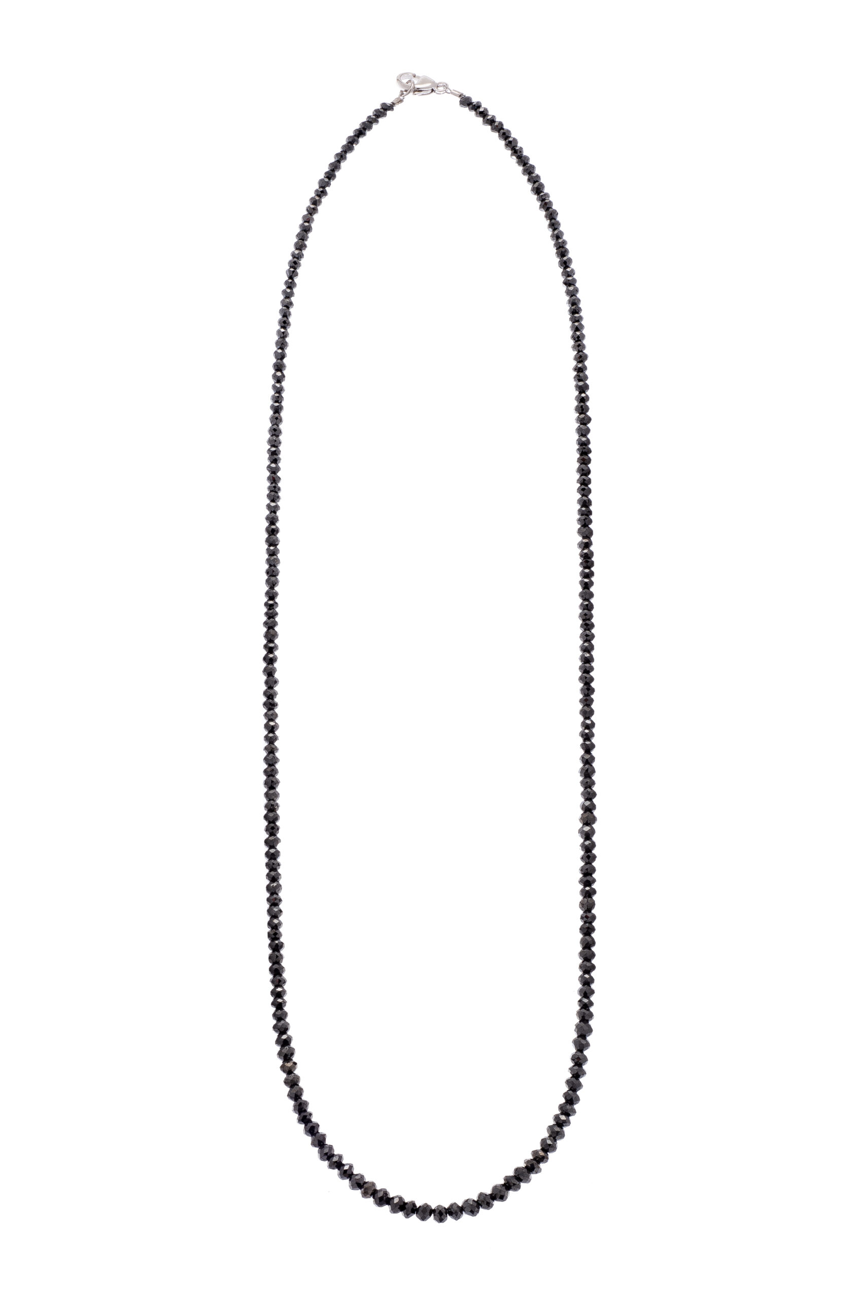 24 Inch Black Diamond Necklace