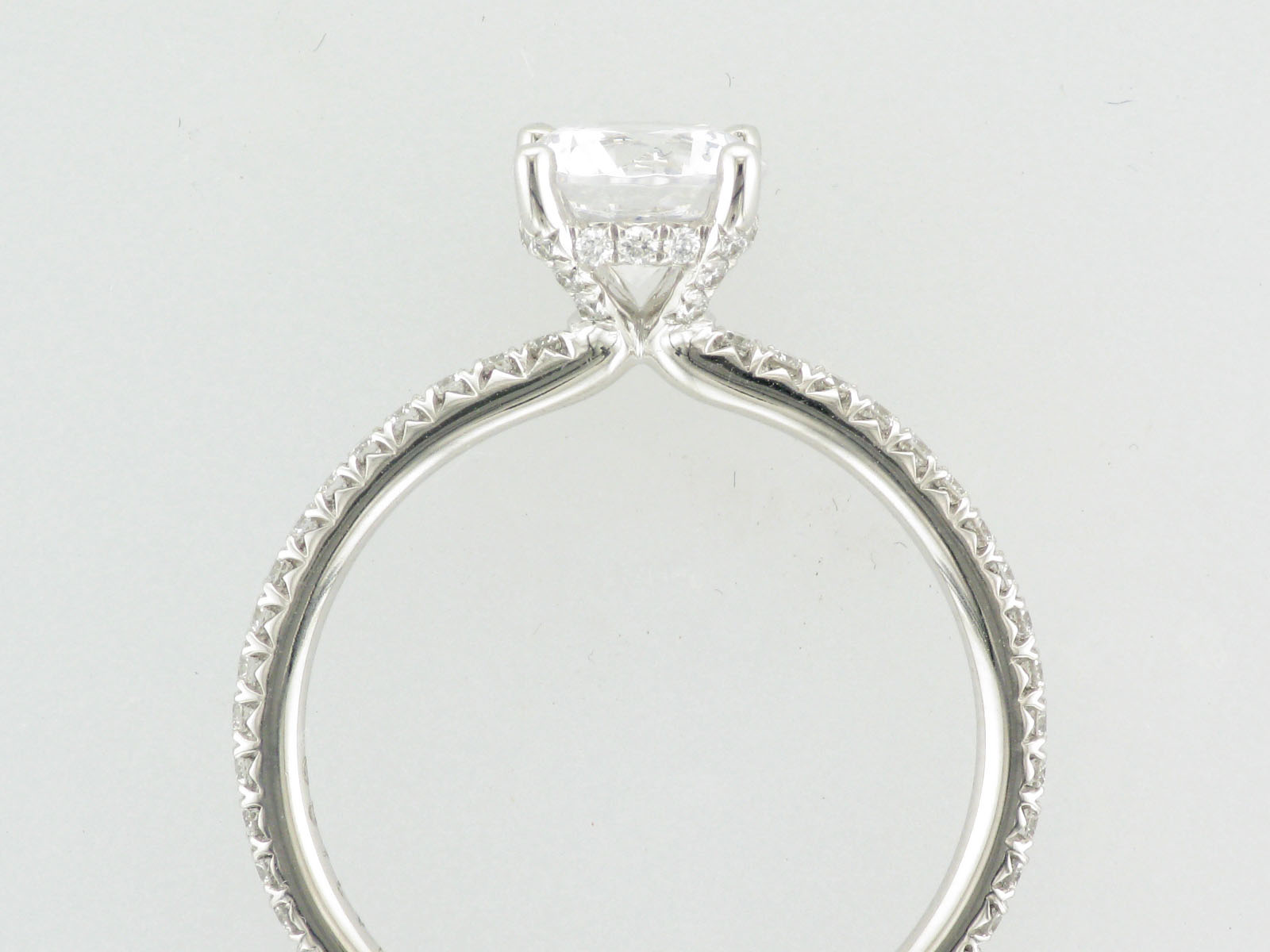 Hidden Halo Pave Ring